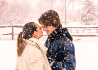 Kylie & James Romantic Winter Snowy Shoot 2015